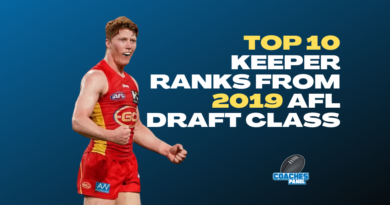 Patreon Only | Top 10 Keeper Ranks from 2019 AFL draft class Patreon Only | Top 10 Keeper Ranks from 2019 AFL draft class