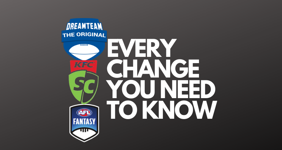 Every SuperCoach, AFLFantasy and DreamTeam Change for 2020